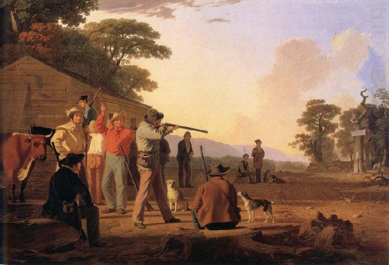 George Caleb Bingham Shooting For the Beef china oil painting image